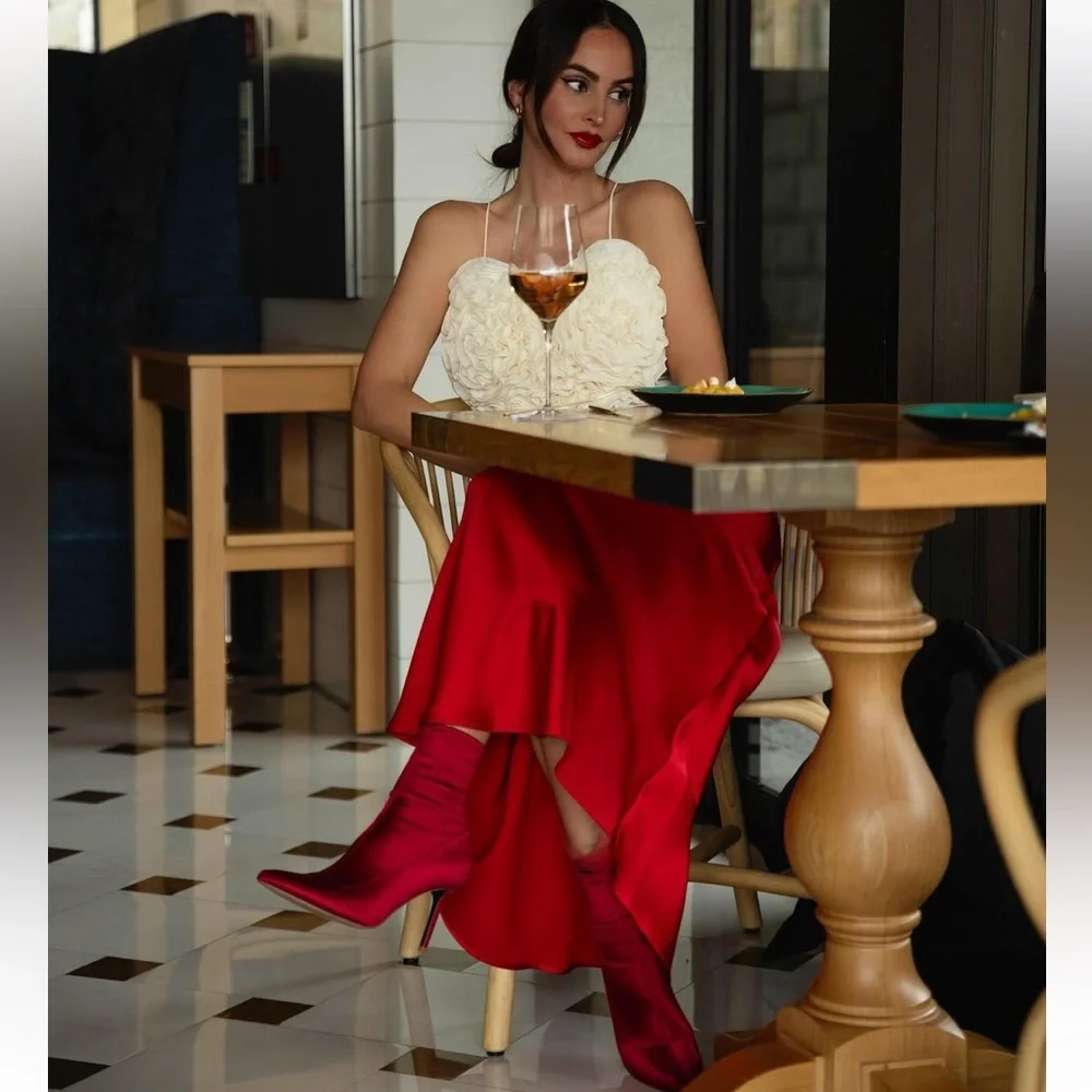 ZARA SATIN EFFECT LONG SKIRT - Picture 9 of 9